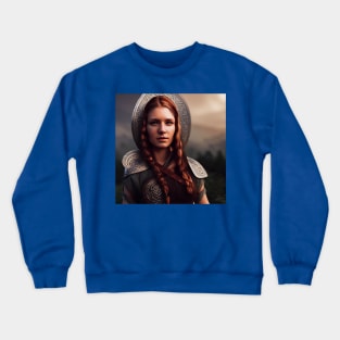 Viking Shield Maiden Crewneck Sweatshirt